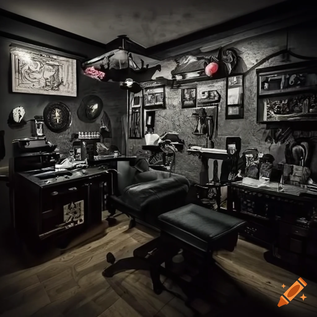 Interior del estudio Ink Oscuro